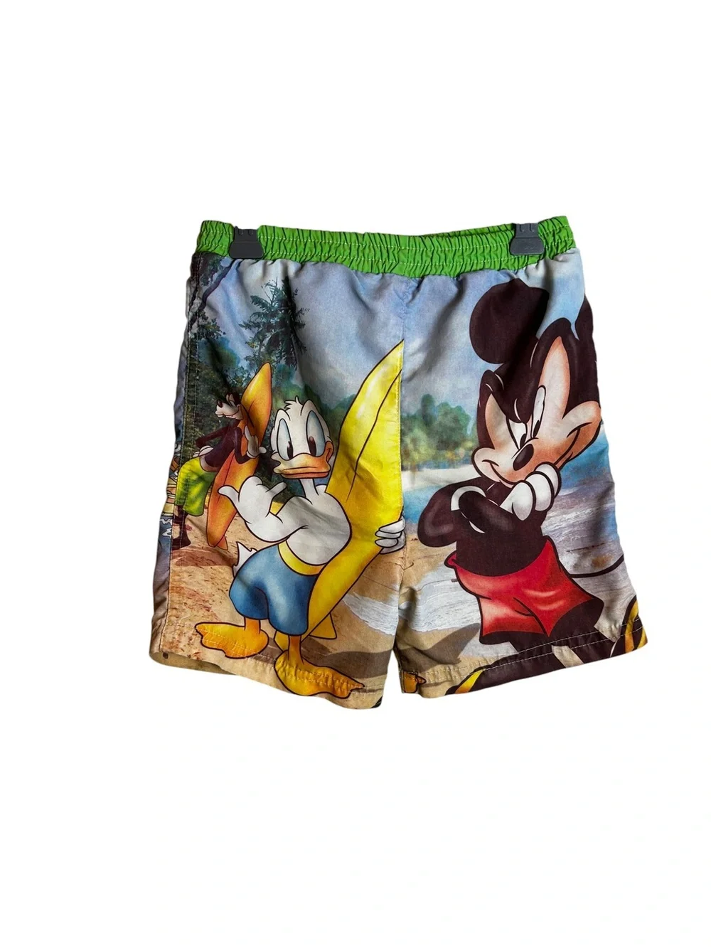 VTG Disney Mickey 28 Surf Swim Trunks Toddler Boys 4T Donald Goofy